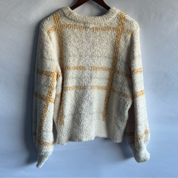 Women's LC Lauren Conrad Cream & Yellow Sweater - Picture 6 of 8